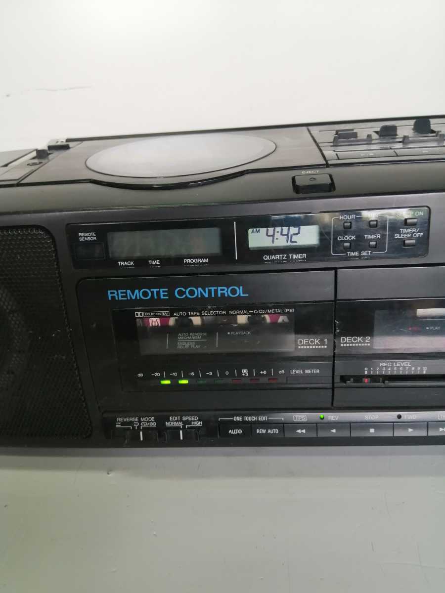 9055)Panasonic パナソニック CDラジカセ RX-FD75 動作品 CDOK テープ