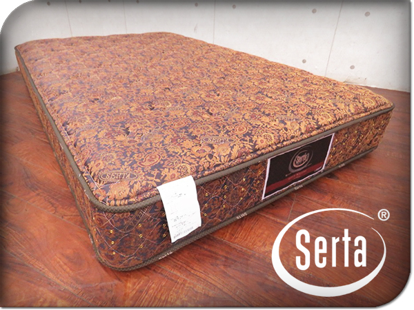 Serta セミダブルマットレス　ブラウン Serta セミダブルマットレスブラウン