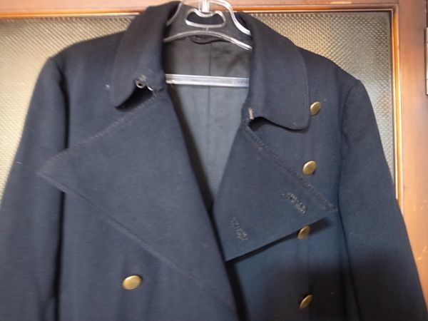 ◇国鉄制服 黒 外套 冬用コート かけつぎ 補修あり 日本国有鉄道