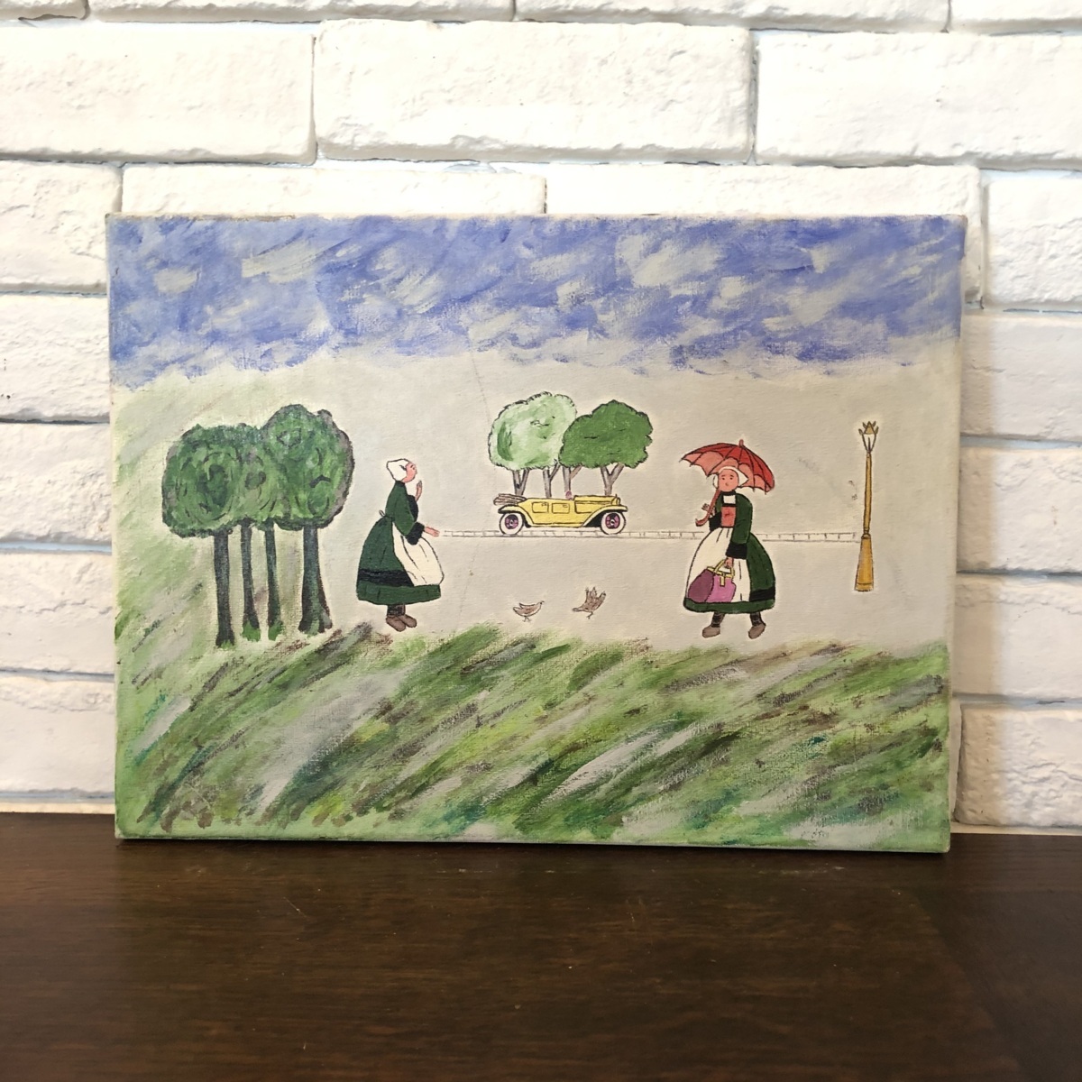 2768 ヨーロッパ買付け アンティーク 絵画 油絵 キャンバス モダン インテリア 風景画 オブジェ 高さ30cm 幅40cm 奥行き2cm b の落札情報詳細 ヤフオク落札価格情報 オークフリー スマートフォン版