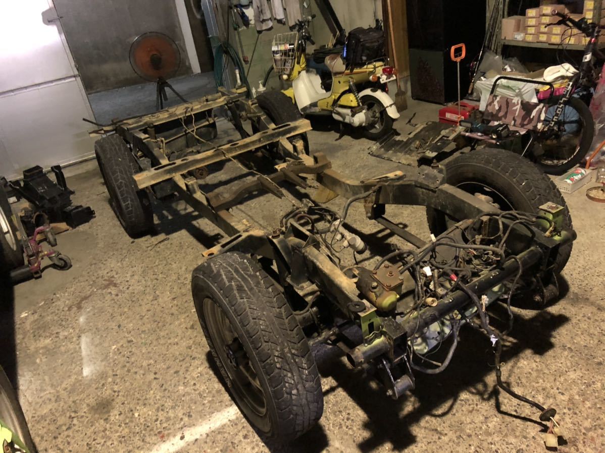 ジムニー 純正 フレーム SJ30 後期 書類付き 緩衝装置 改造申請済み  