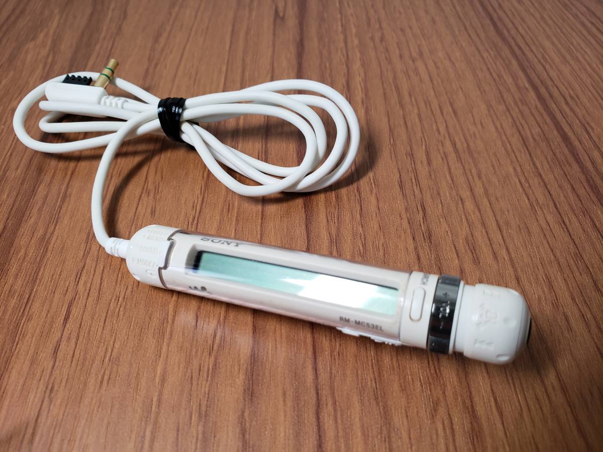 SONY　ソニー　CDWALKMAN D-NE730リモコン RM-MC53EL ☆良品 SONY ソニー CD WALKMAN 用 リモコン RM-MC53EL ホワイト White