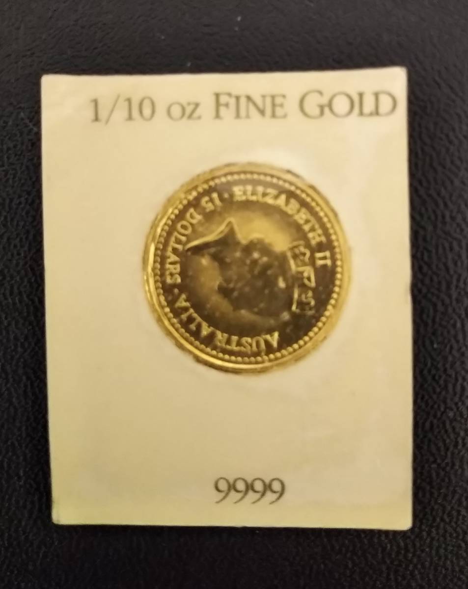 新品】オーストラリア ナゲット金貨 1/10oz 1987年 'Little Hero 1890