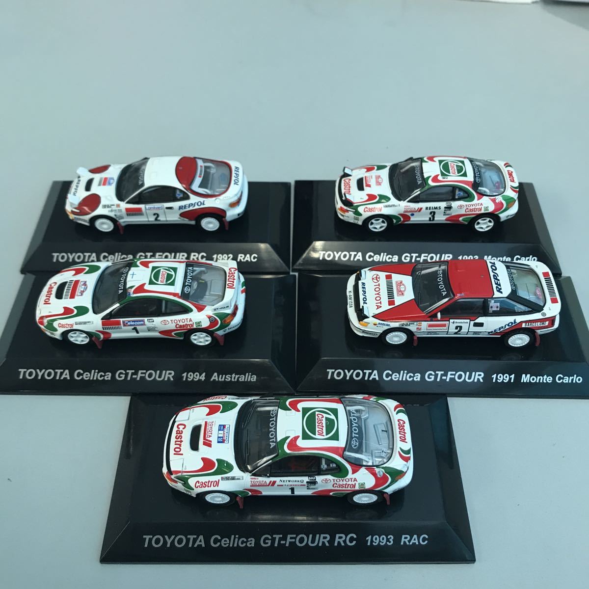 1 ミニカーまとめて 5台 検索 京商 1 64 Cm S ラリーカーコレクション Ss 12 トヨタ セリカ Gt Four Rc 1992 Rac 1993 1991 現状品 の落札情報詳細 ヤフオク落札価格情報 オークフリー スマートフォン版