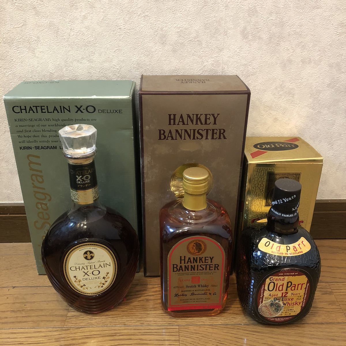 ウイスキー 3本まとめ シャトランxo ハンキーバニスター オールドパー の落札情報詳細 ヤフオク落札価格情報 オークフリー スマートフォン版