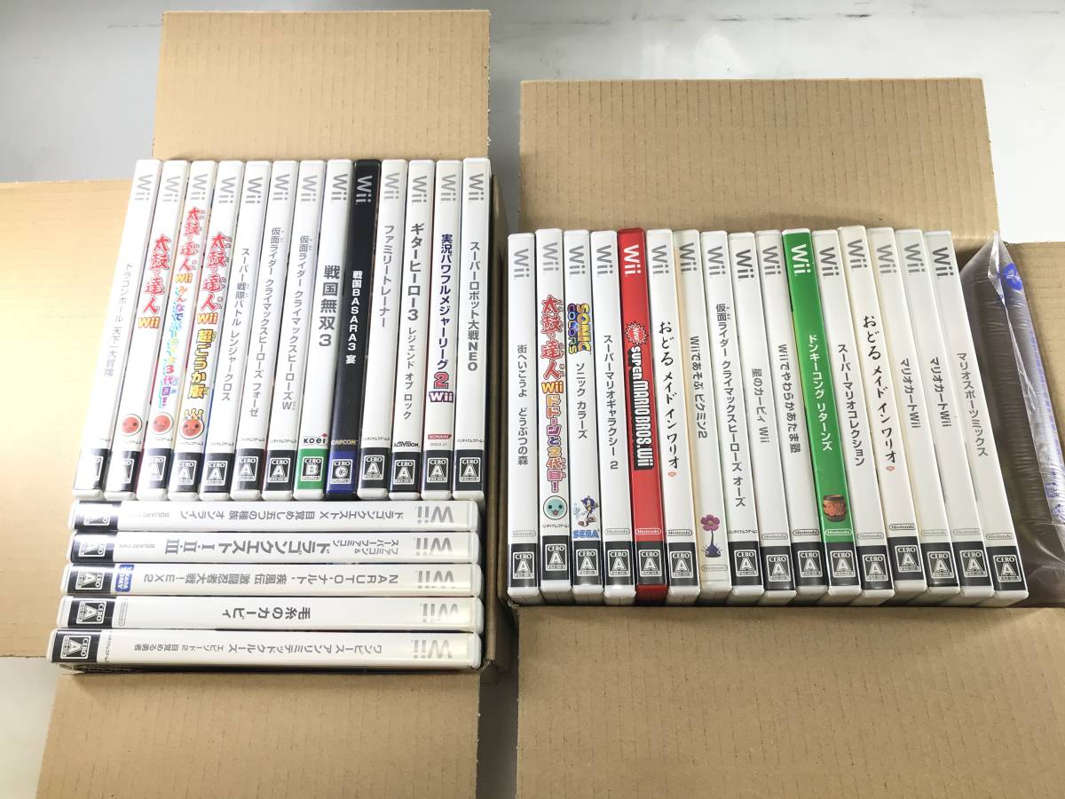 C 367 Nintendo ニンテンドー 任天堂 Wii ソフト 34本 まとめ 太鼓の達人 カービィ ワンピース どうぶつの森 スーパーマリオ ピクミン の落札情報詳細 ヤフオク落札価格情報 オークフリー スマートフォン版