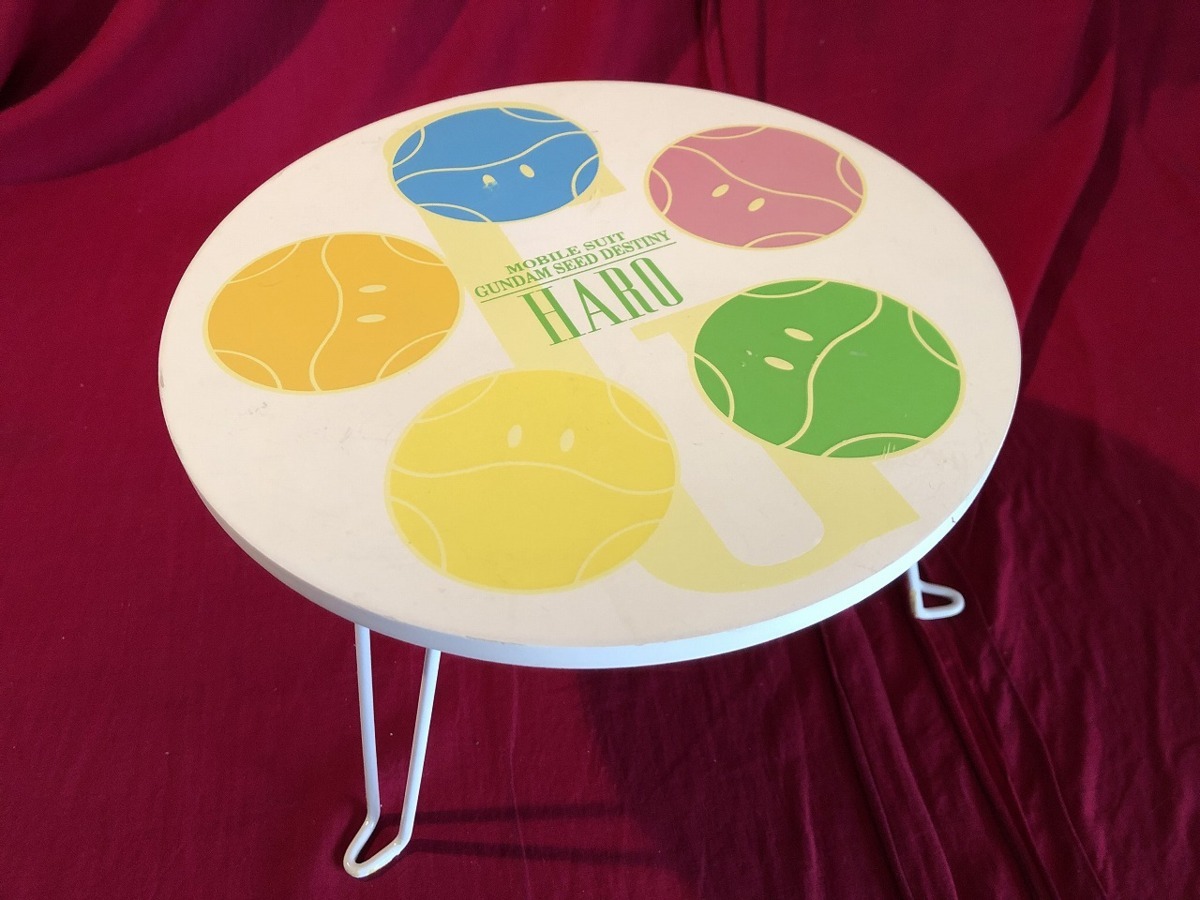 ｊ 機動戦士ガンダムseed Destiny ハロの折りたたみ式ミニテーブル 直径約24cm 高さ約15cm 05年 サンライズ グッズ 雑貨 A17 の落札情報詳細 ヤフオク落札価格情報 オークフリー スマートフォン版