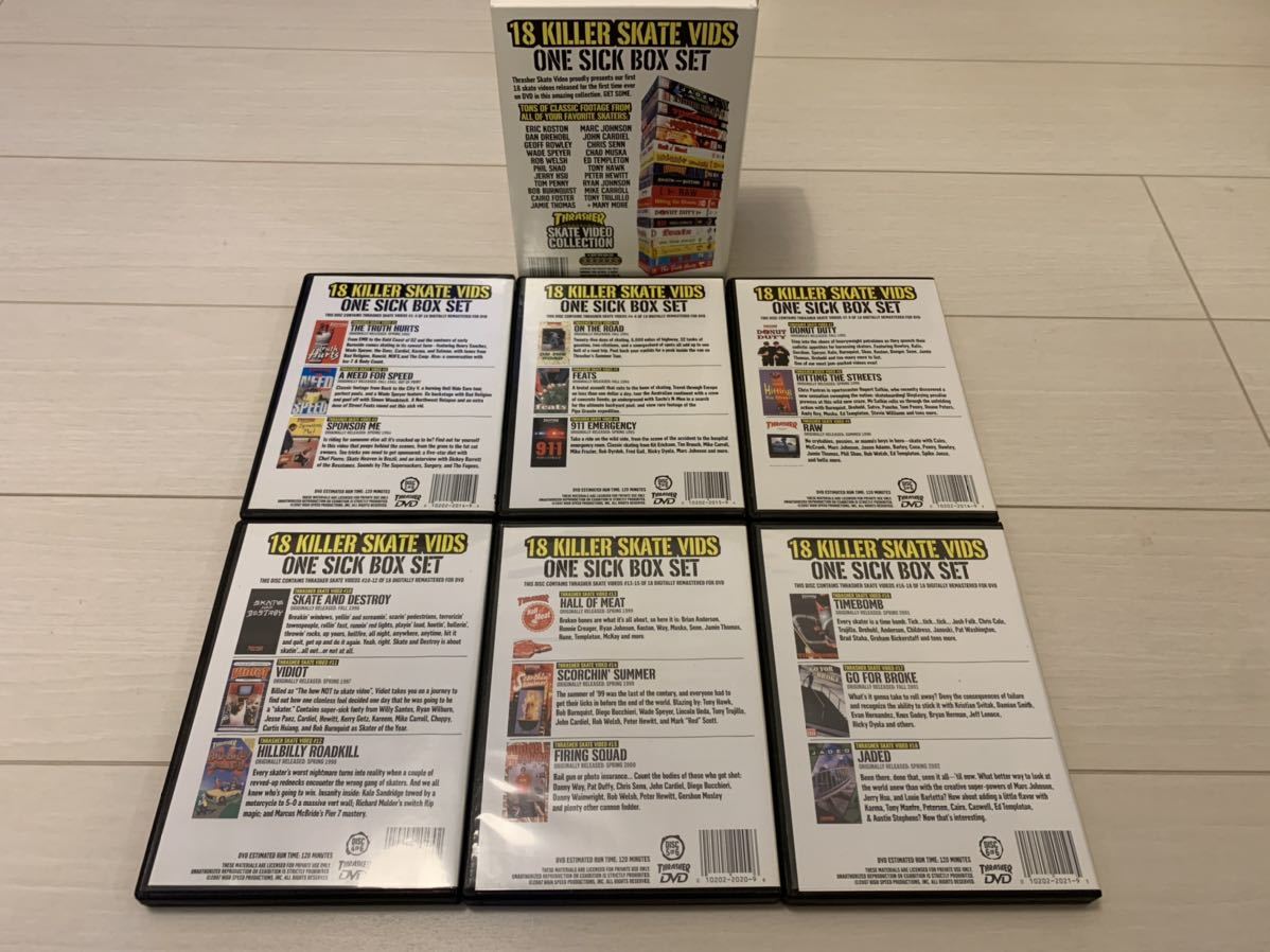 Thrasher Skate Video Collection DVD BOX SET 18 KILLER SKATE VIDS