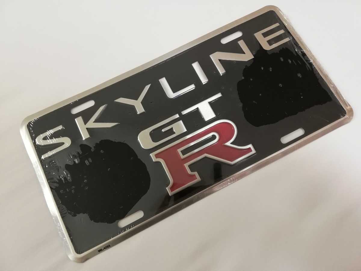 新品】新品☆スカイライン SKYLINE GTR GT-R☆展示用 プレート