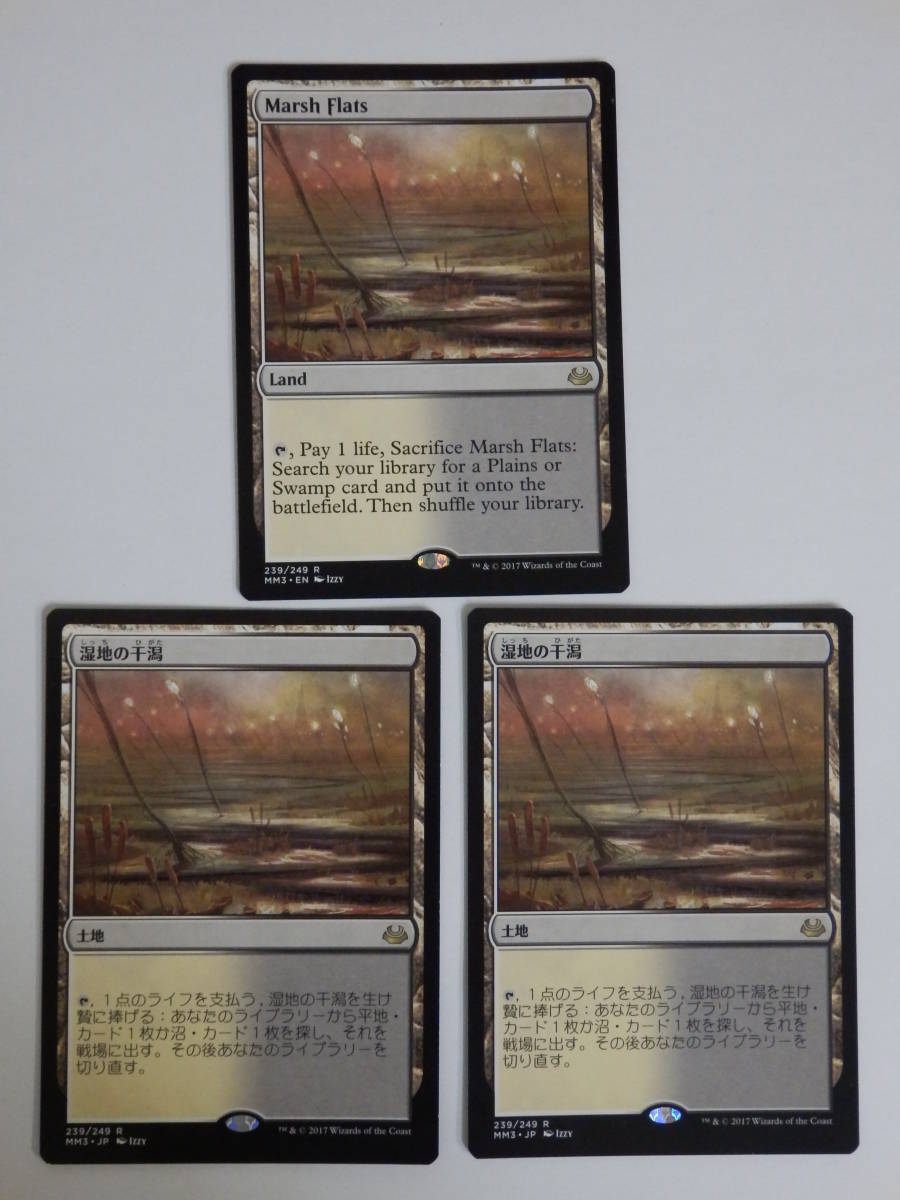 081y507j Mtg マジック ザ ギャザリング 湿地の干潟 Marsh Flats 239 249 R 日本語 2枚 1枚傷あり 英語 1枚 計3枚 セット I の落札情報詳細 ヤフオク落札価格情報 オークフリー スマートフォン版