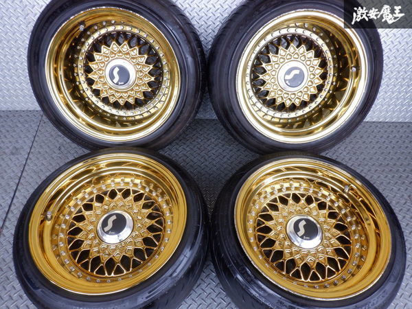 売り切り 最落無し スタンス STANCE CONCEPT ゴールド 15インチ 8J +5