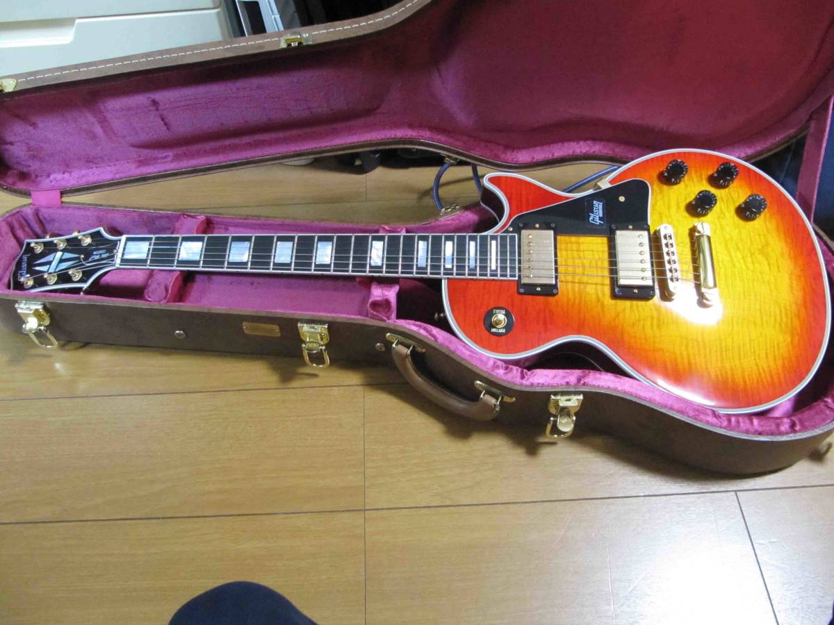Gibson レスポール カスタムfigured チェリーサンバースト 純正ハードケース付 の落札情報詳細 ヤフオク落札価格情報 オークフリー スマートフォン版