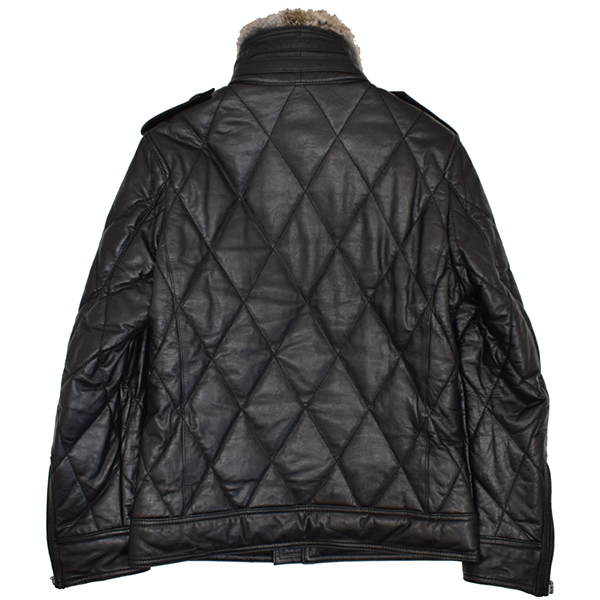 美品☆ MALE&CO. タカキュー 羊革 ラビットファー付き ライダース  