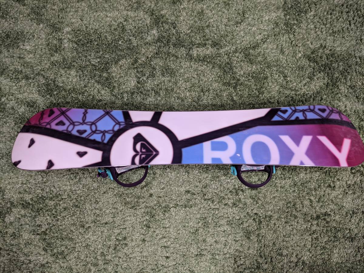 スノーボード3点セット 初心者、低身長の女性、子供向け 板:ROXY