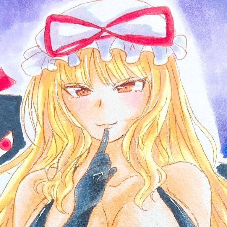 新品 同人 手描きイラスト 東方project 八雲紫 スリングショット 水着 B5 の落札情報詳細 ヤフオク落札価格情報 オークフリー スマートフォン版