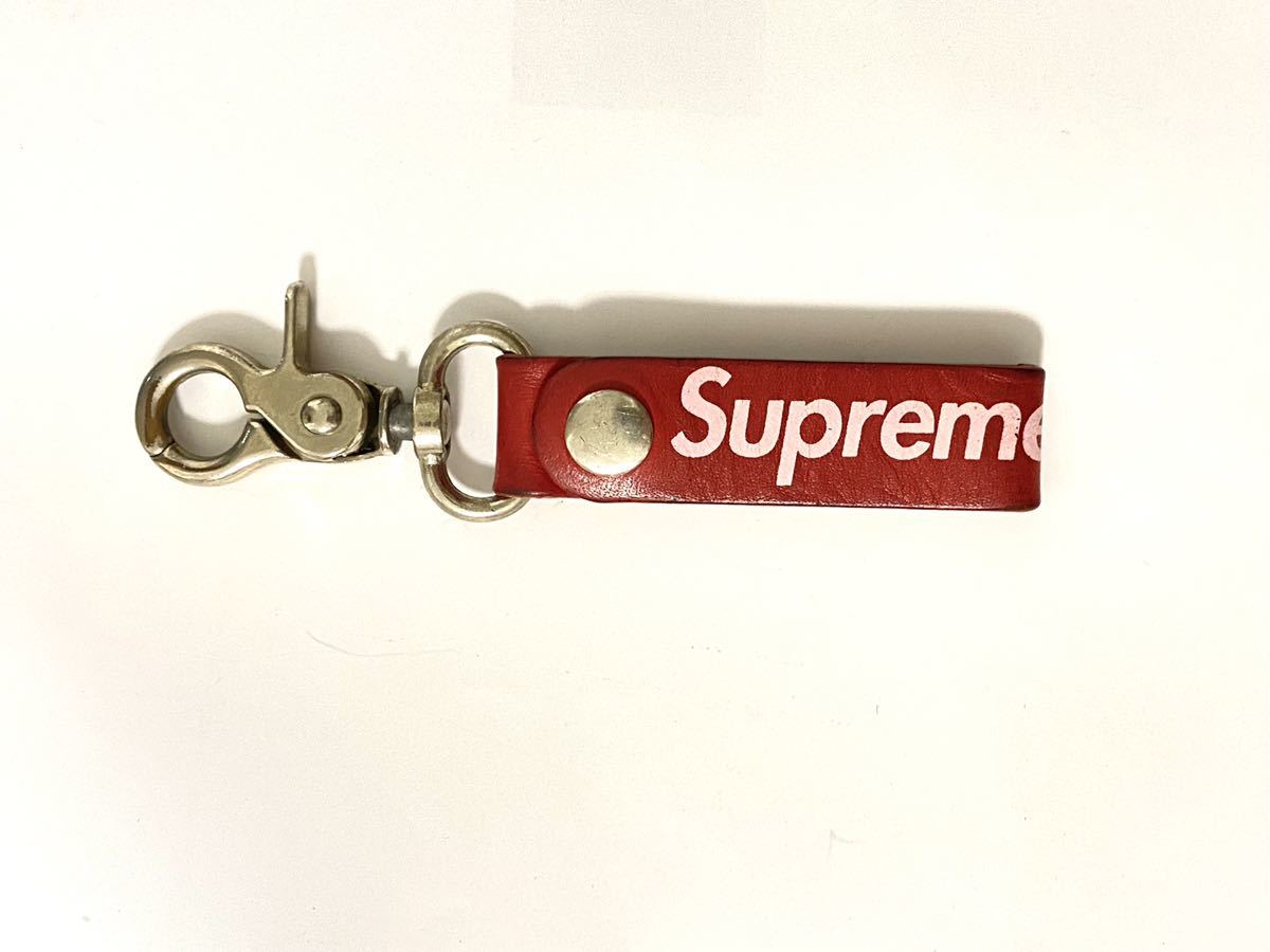 正規品 Supreme 09AW Leather Strap Key Clip keychain シュプリーム レザー キーホルダー キー