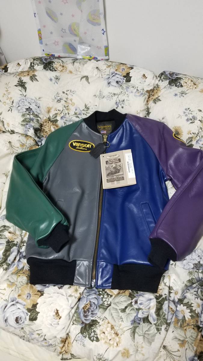Vanson マルチカラー レザージャケット 9TJV クレイジー Vanson マルチカラー レザージャケット 9TJV クレイジー