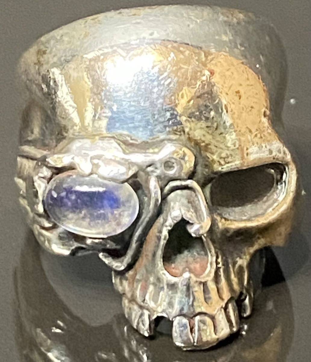 本日限り値下げ！グレートフロッグ スカルリング ガーネットアイ