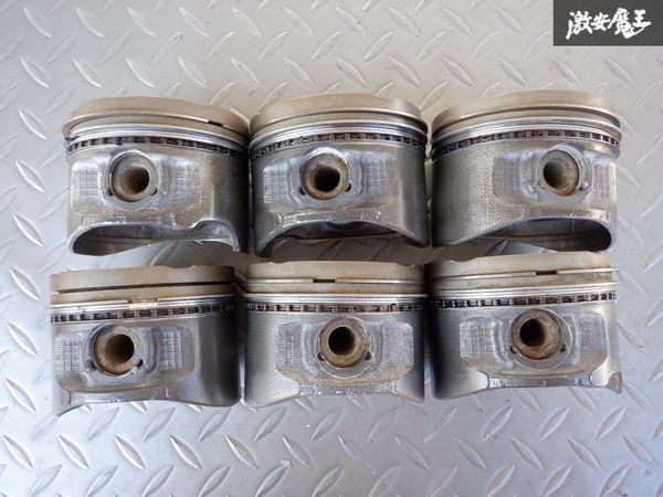 トヨタ純正 JZS161 16 アリスト 2JZ-GTE ターボ ピストン 6個 JZA80