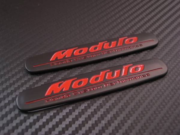 新品 送料込 ２枚セット Modulo モデューロ エンブレム ステッカー 赤 の落札情報詳細 ヤフオク落札価格情報 オークフリー スマートフォン版