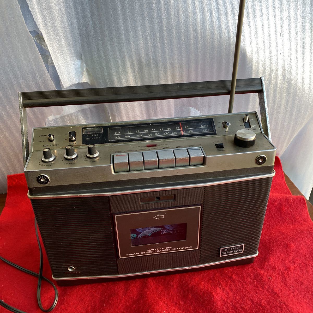 SONYソニーラジカセ　 CF-2550 昭和レトロ ラジカセ SONY CF-2550 箱付き