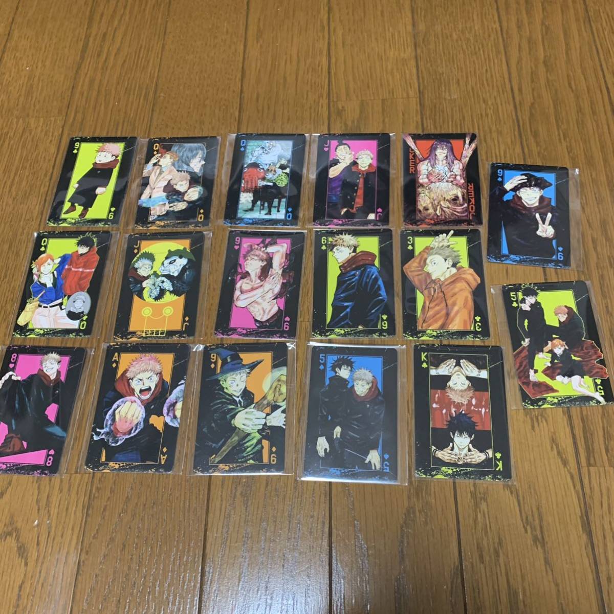 呪術廻戦 虎杖悠仁 トランプ ステッカー まとめ売り