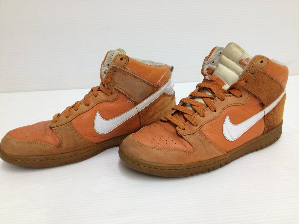 ナイキ Nike スニーカー ハイカット Dunk High Premium 3172 811 28 0 オレンジ メンズ 観賞用 ジャンク品 Syksho0295 の落札情報詳細 ヤフオク落札価格情報 オークフリー スマートフォン版