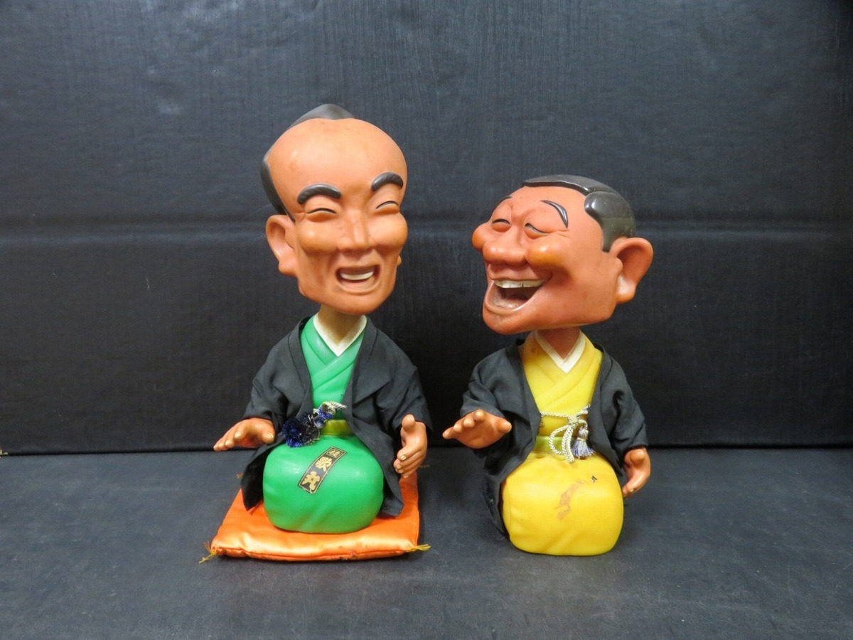 返品送料無料 ソフビ人形 笑点 三遊亭小圓遊 落語家 桂歌丸 2体セット 首ふり キャラクターグッズ Compradesdecuba Com