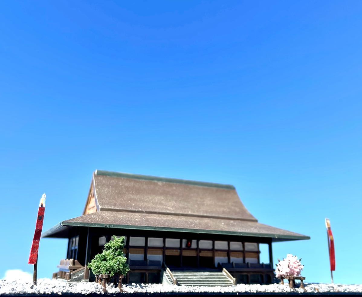 日本の伝統建築☆京都御所 紫宸殿 ジオラマ 1/400 完成品☆情景模型