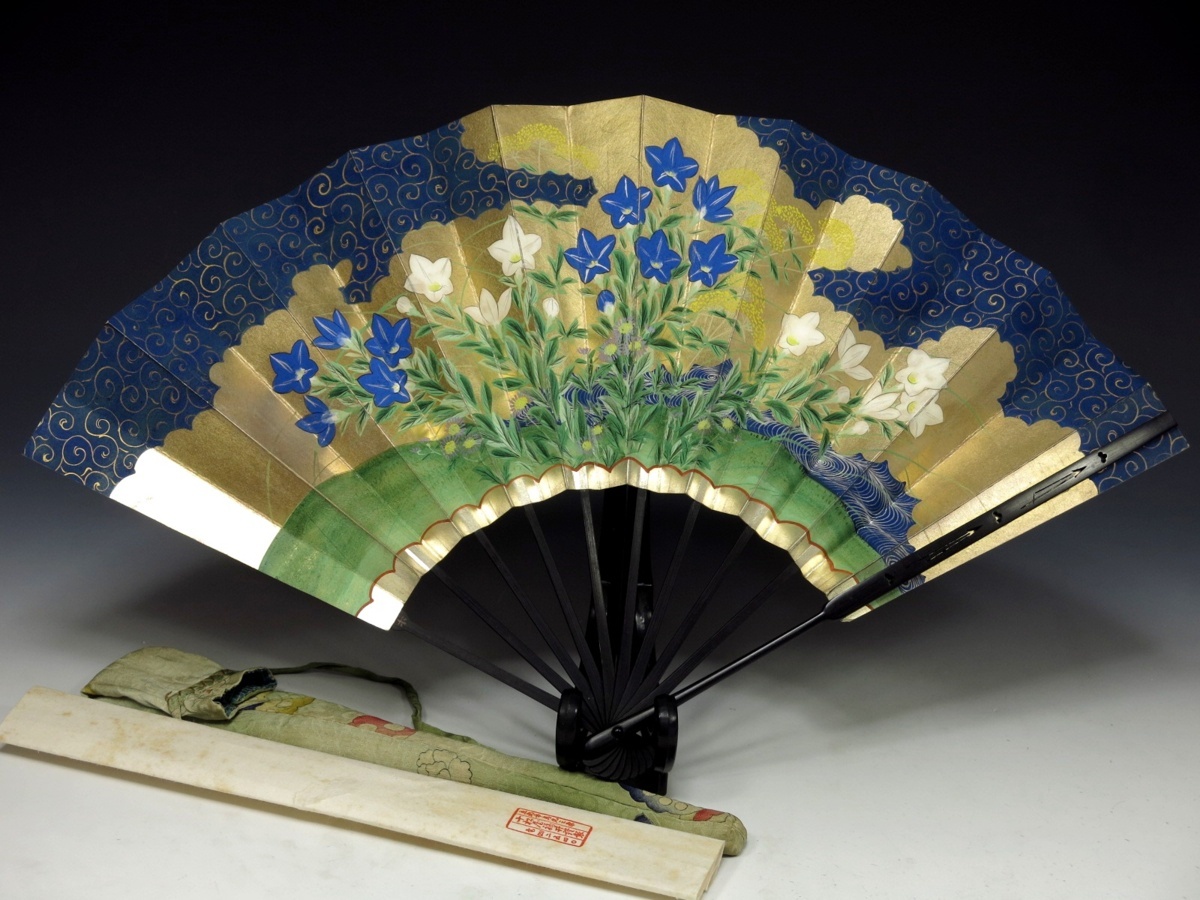 蕪41）十松屋福井 金地 舞扇 能扇 能楽 狂言 文楽芸能 仕舞 日本舞踊