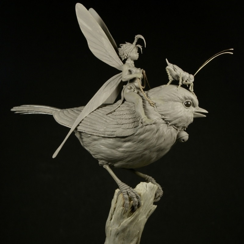 新品 イチオシ商品 1 32 ファンタジー 小鳥に乗る妖精 小鳥 妖精 フェアリー 鳥 虫 ガレージキット ガレキ フィギュア レジン 樹脂 組立式 の落札情報詳細 ヤフオク落札価格情報 オークフリー スマートフォン版