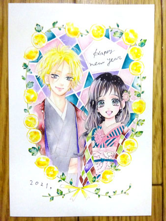 新品】コミック15巻購入特典☆ハニーレモンソーダ 界&羽花 描き下ろし