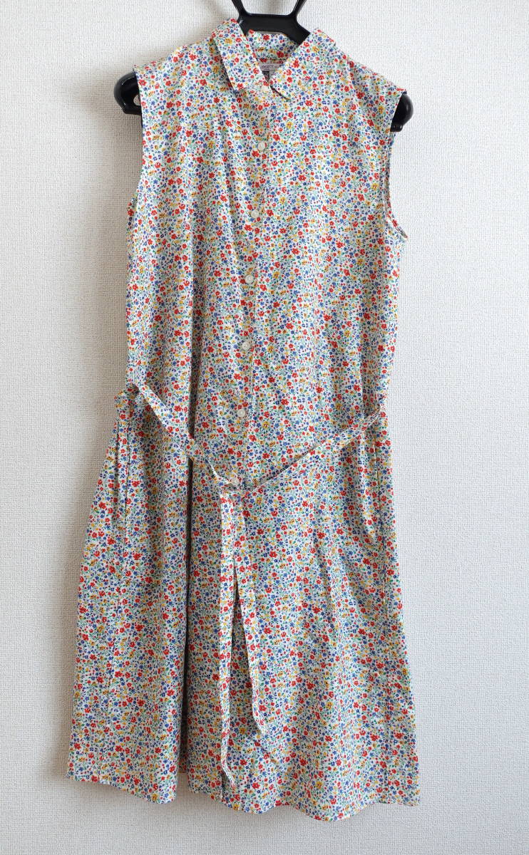 新品 Uniqlo ユニクロ リバティ ロンドン リネン コットン プリントワンピース ノースリーブ 花柄 L Women の落札情報詳細 ヤフオク落札価格情報 オークフリー スマートフォン版