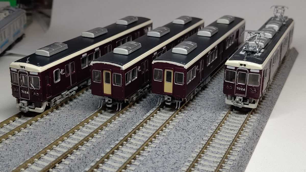 加工品！】鉄コレ 阪急7000系 C#7024×4Rの落札情報詳細 - Yahoo