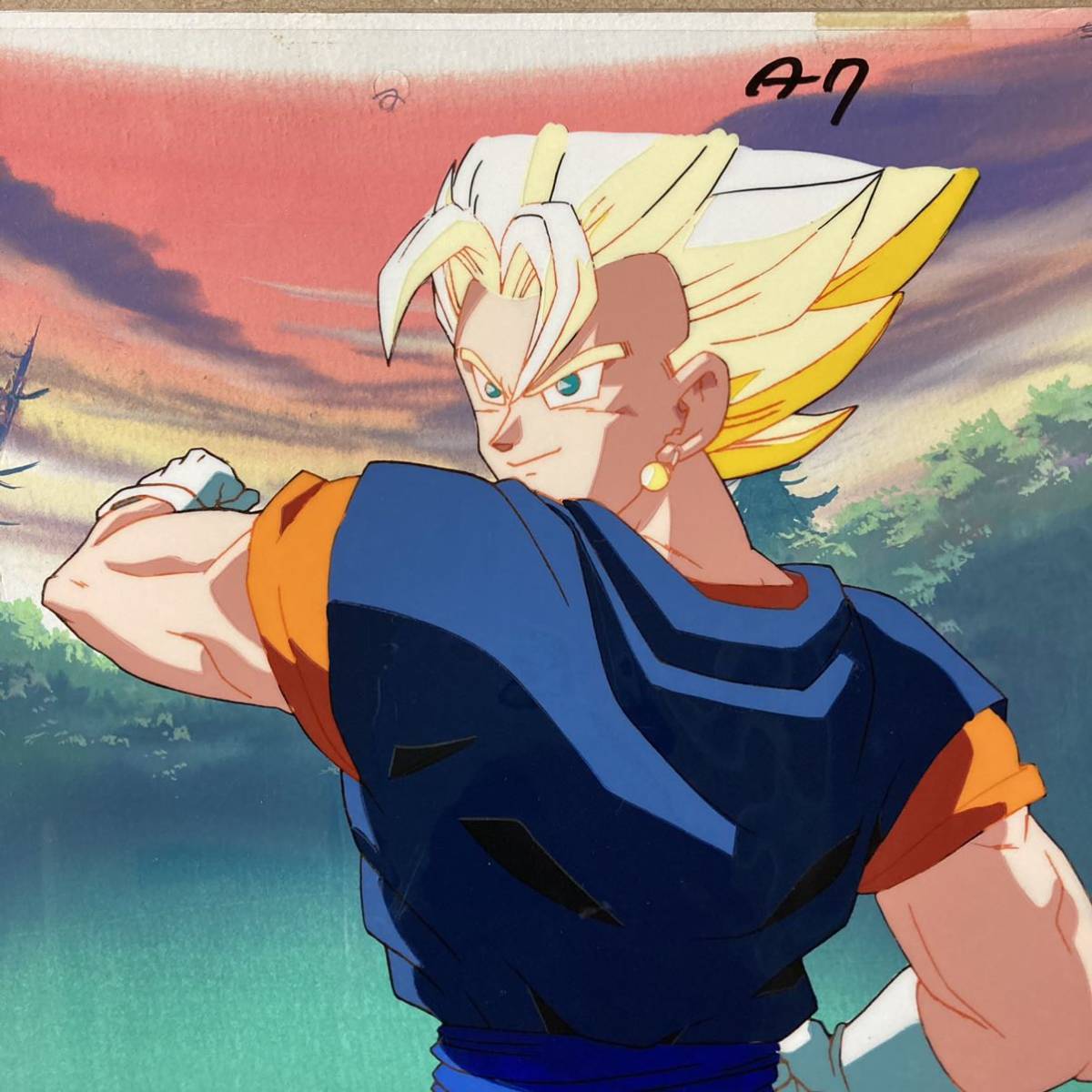 ドラゴンボールZ セル画 ベジータ スーパーサイヤ人 ドラゴンボールZ スーパーサイヤ人ベジータ セル画と動画 鳥山明