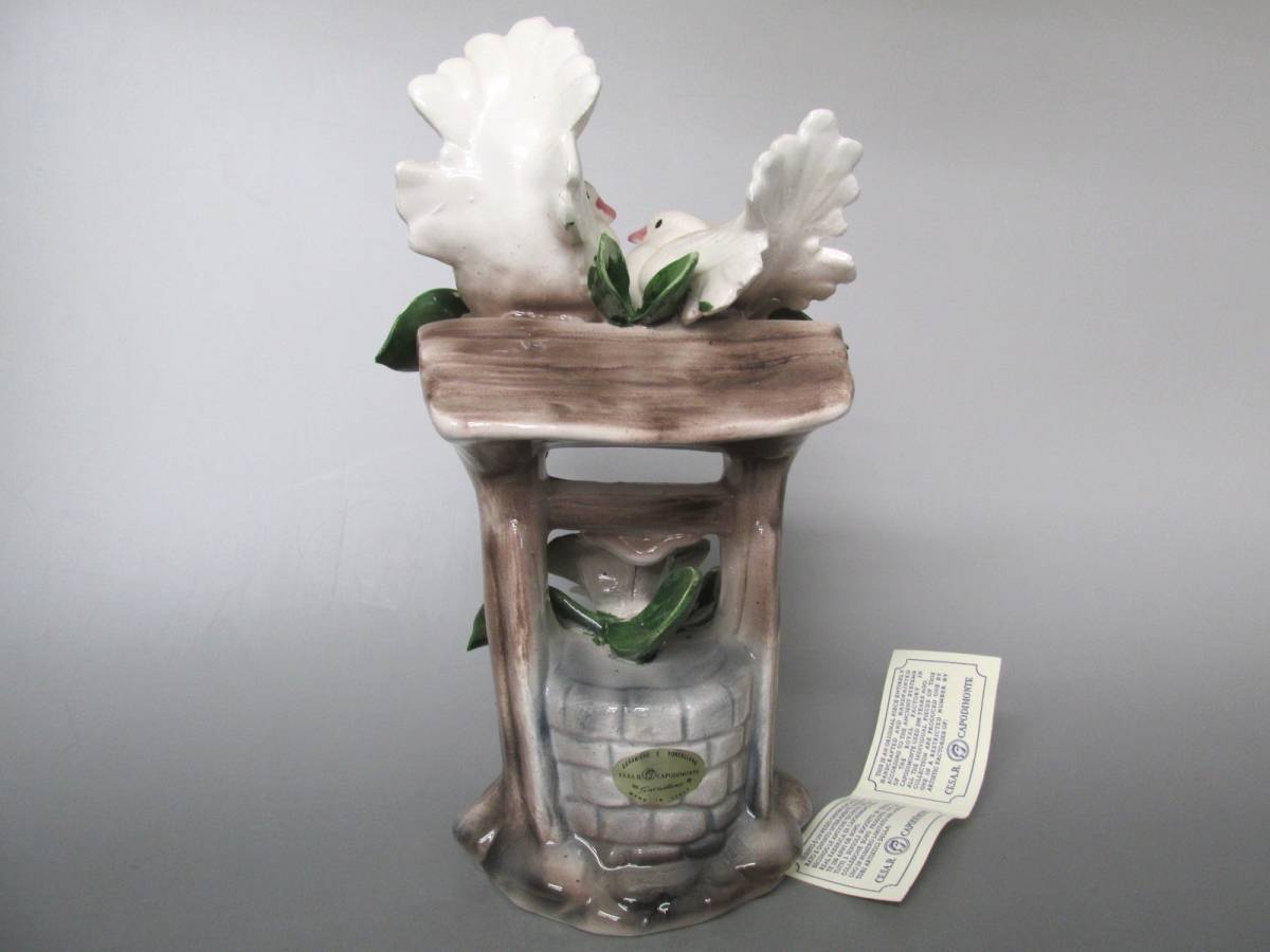 カポディモンテ イタリア製 陶器白鳩