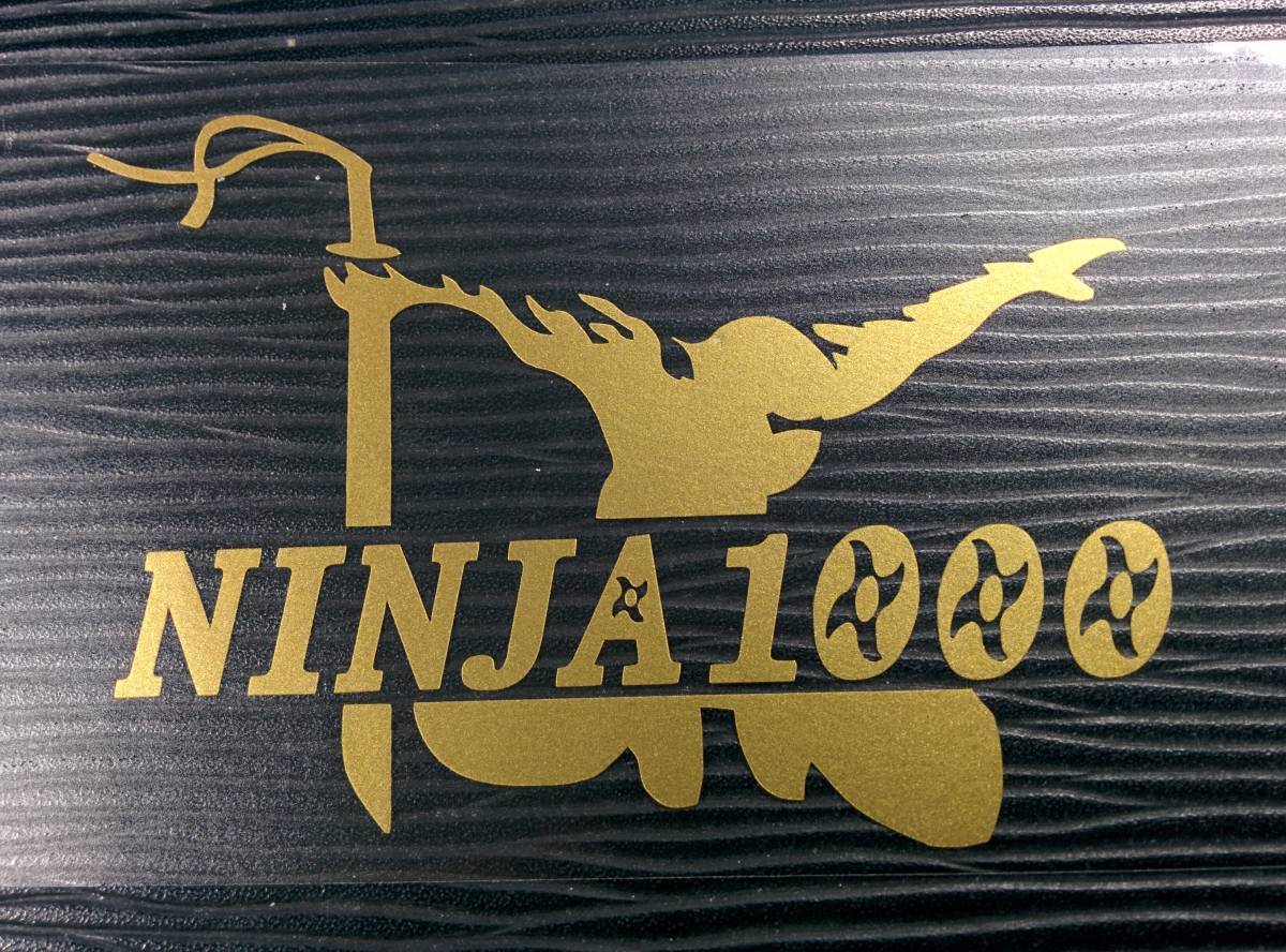 新品 Kawasaki Ninja1000 忍者 シルエット ステッカー バイク Ninja 刀 手裏剣 ゴールド の落札情報詳細 ヤフオク落札価格情報 オークフリー スマートフォン版