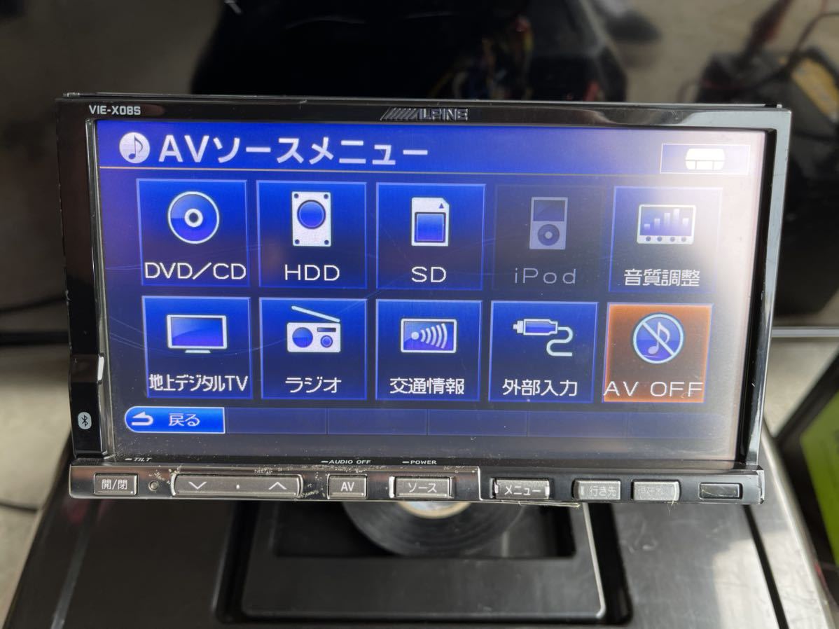 ALPINE VIE-X08S 2dinナビ 2010年版地図 （アルパイン VIE-X08S