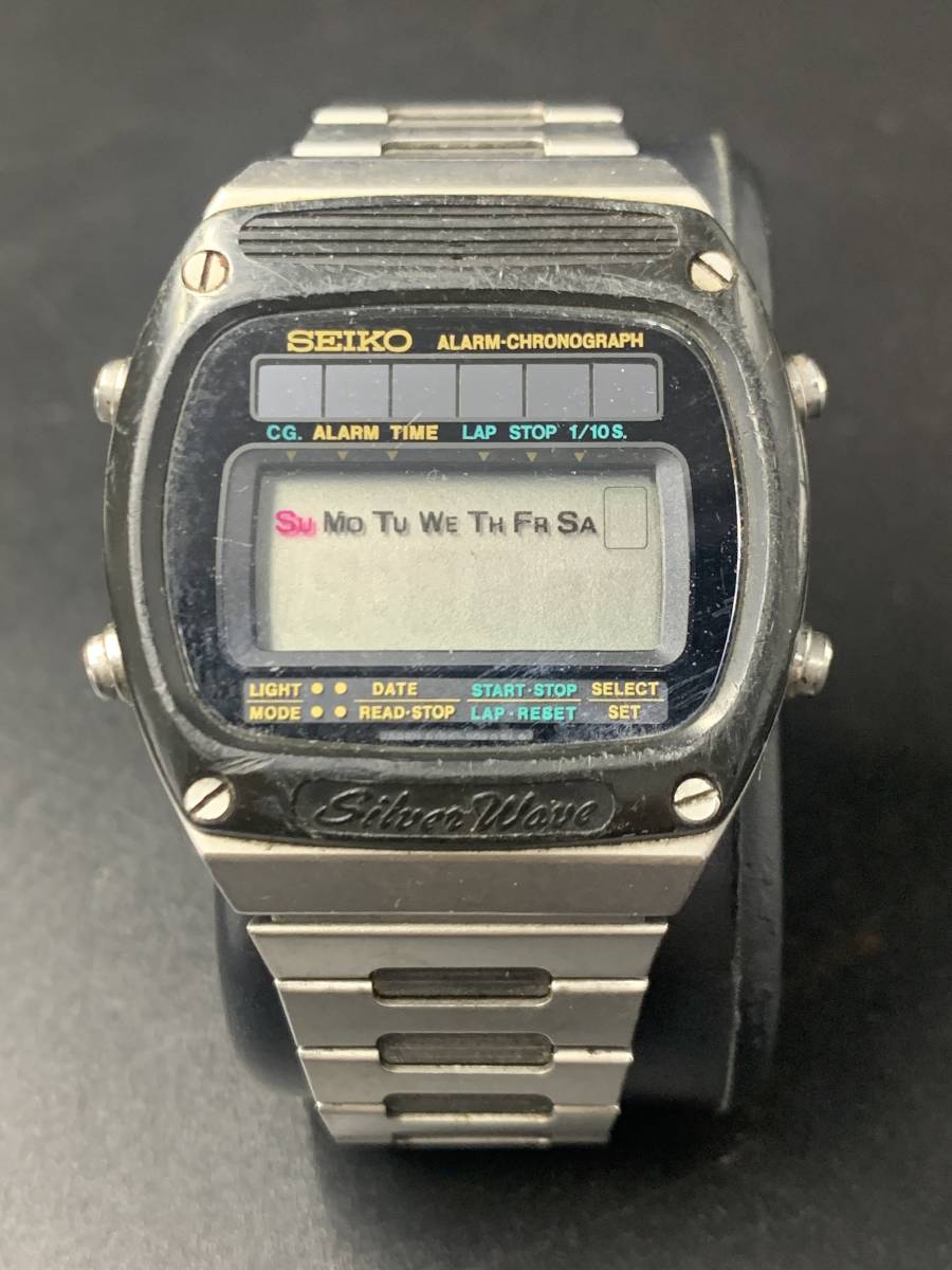 SEIKO セイコー シルバーウエーブ デジタルクロノグラフ A156-5030