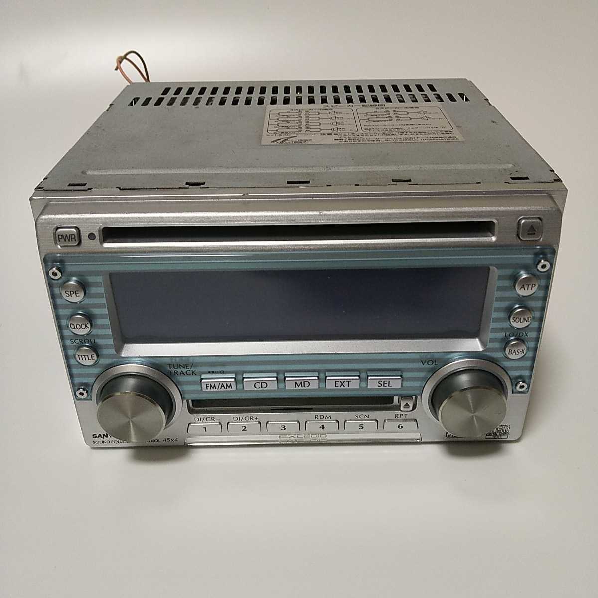 希少】SANYO CD/MD 2DINオーディオ 希少】SANYO EXEDIO 【CDF-MD2