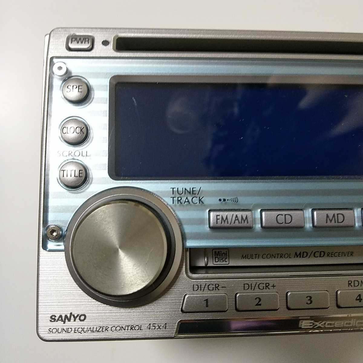 SANYO サンヨー 2DIN CD/MD カーオーディオ デッキ CDF－MD30Y MDLP