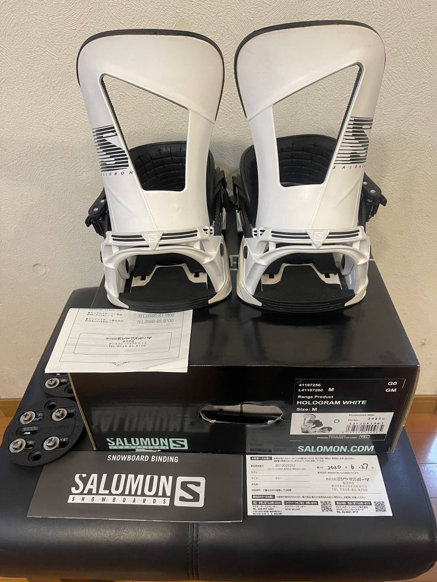 中古 20/21 SALOMON HOLOGRAM Mサイズ スノーボードビンディング