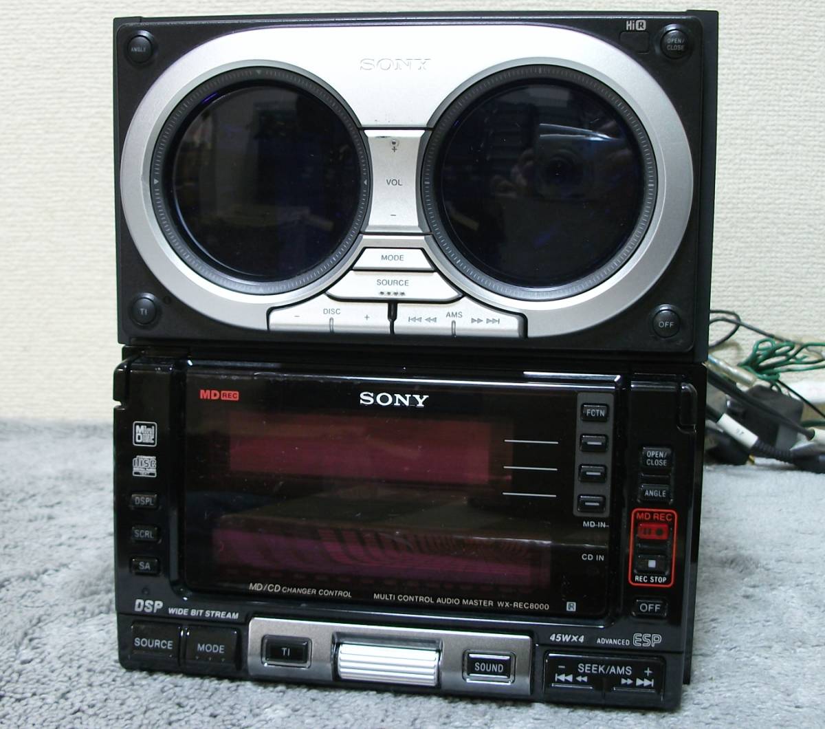 送料無料 2台セット ソニー WX-REC8000 WX-7700MDX 2DIN CD&MD