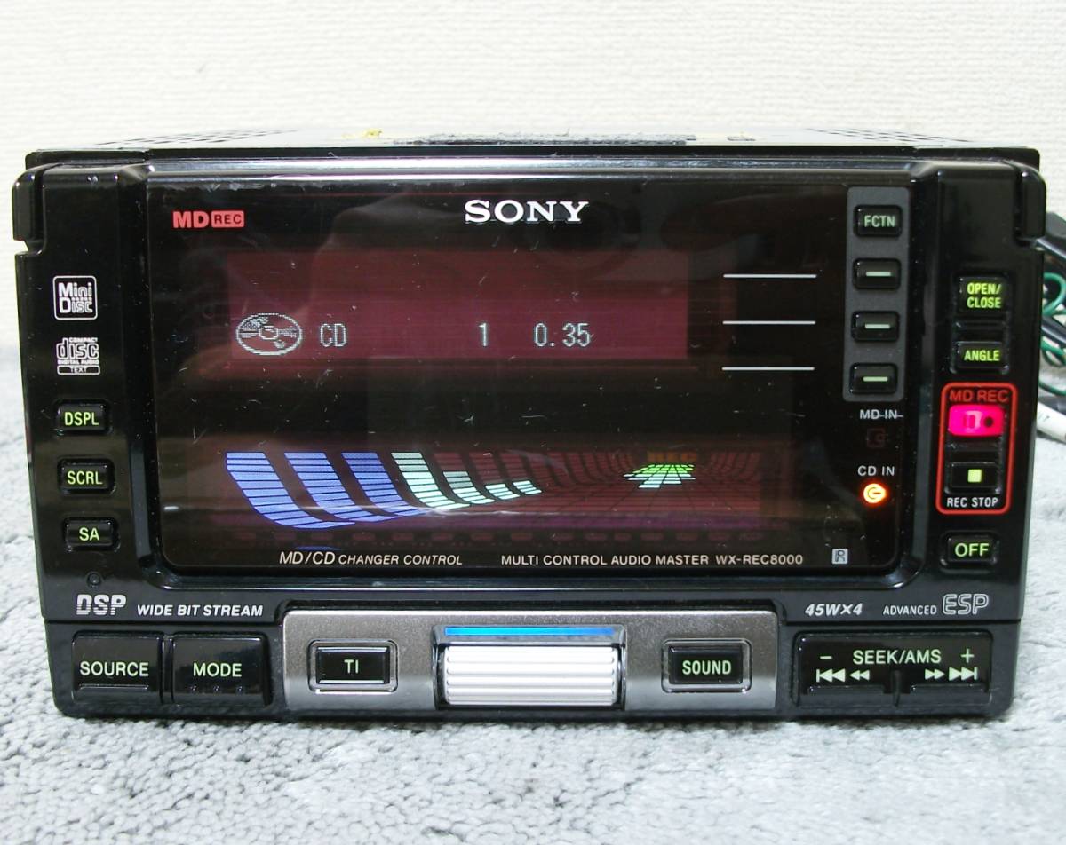 送料無料 2台セット ソニー WX-REC8000 WX-7700MDX 2DIN CD&MD
