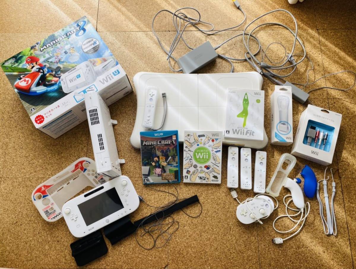 中古 Wiiu すぐに遊べる マリオカート8 セット Wiifit本体 はじめてのwiiパック マインクラフト その他まとめて の落札情報詳細 ヤフオク落札価格情報 オークフリー スマートフォン版
