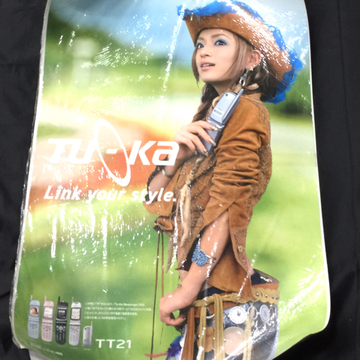 1円 浜崎あゆみ tu-ka TT21 ポスター サイズ 72.5cm×102.5cm ツーカー