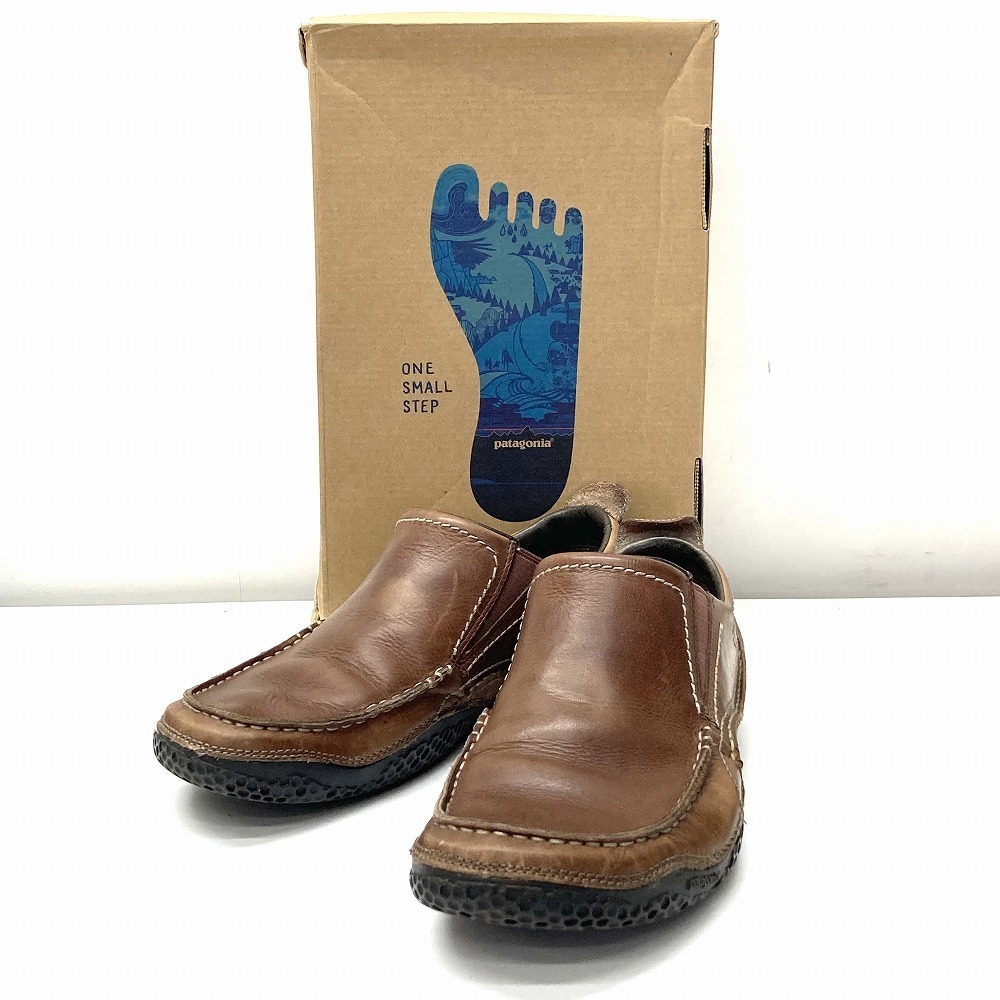 希少品　パタゴニア　Patagonia 革靴　レザーシューズ　レースアップ　茶色 レア 【未使用】patagonia パタゴニア メンズ トレッキング