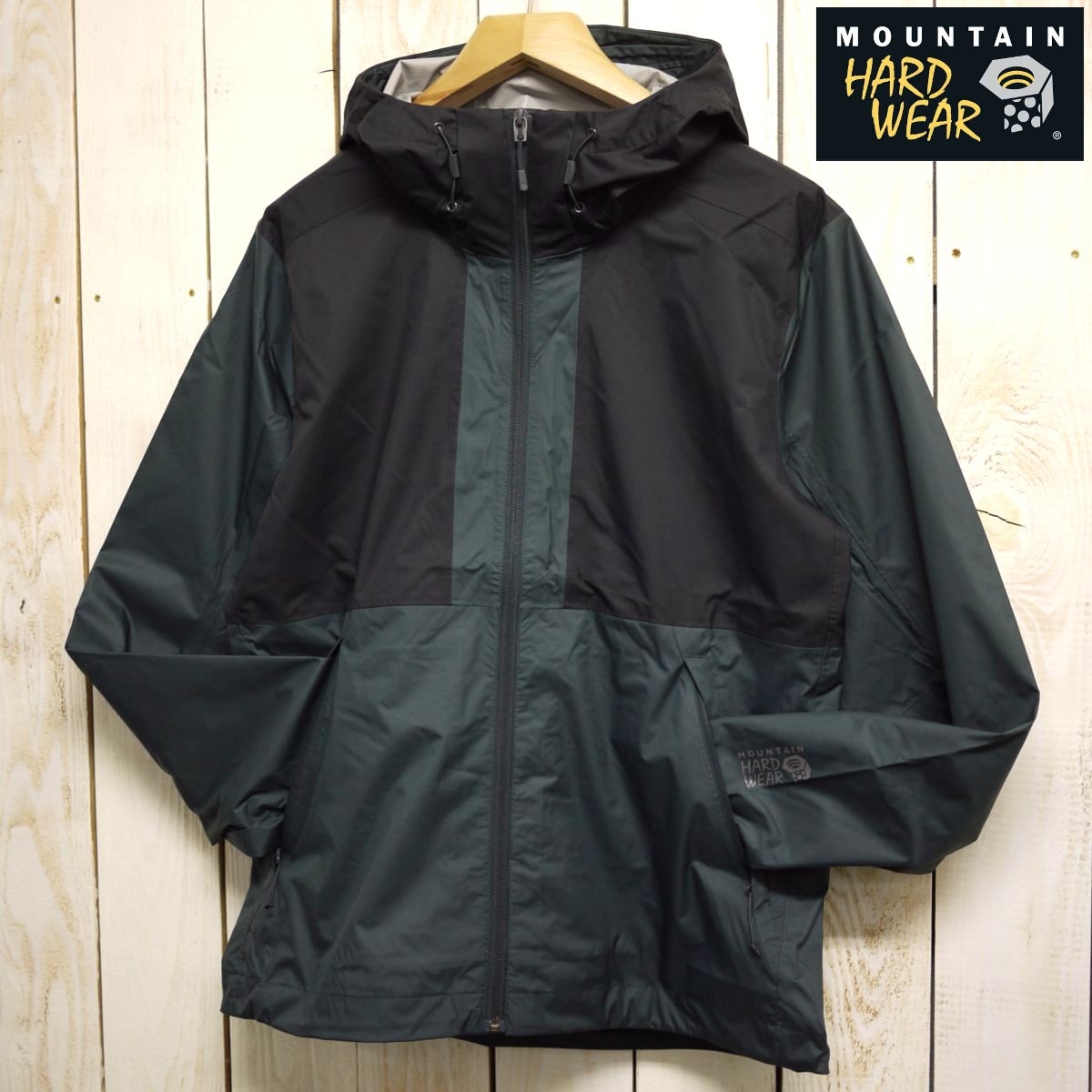 【新品】新品 マウンテンハードウェア ブリッジへブン ジャケット(M)ブラックxグレー Mountain Hardwear