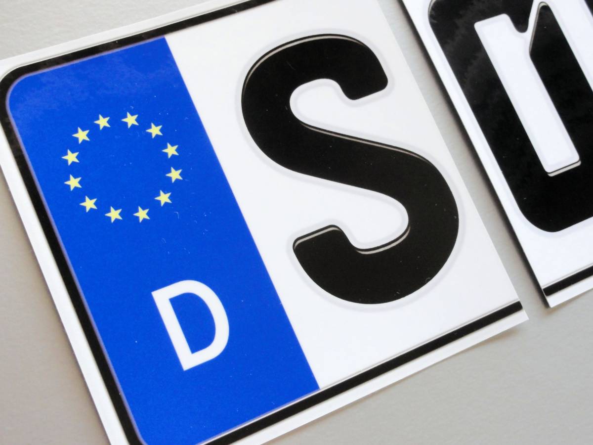 新品 貼るだけ ユーロプレート マグネット仕様 Ver2 ドイツd フォルクスワーゲン アウディ Bmw 車に ナンバープレート ヨーロッパ Eu の落札情報詳細 ヤフオク落札価格情報 オークフリー スマートフォン版