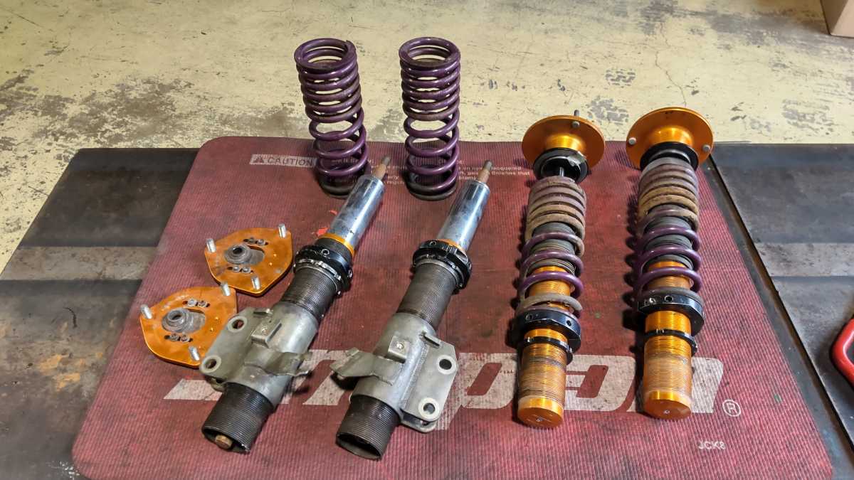 ジャンク品欠品多数ｓ１４ ｓ１５シルビア アラゴスタ車高調目視オイル漏れ無しショックはストロークします の落札情報詳細 ヤフオク落札価格情報 オークフリー スマートフォン版